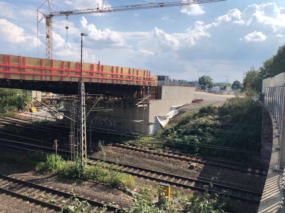 Es geht voran an der Bahnhofstraße Es geht voran an der Bahnhofstraße
