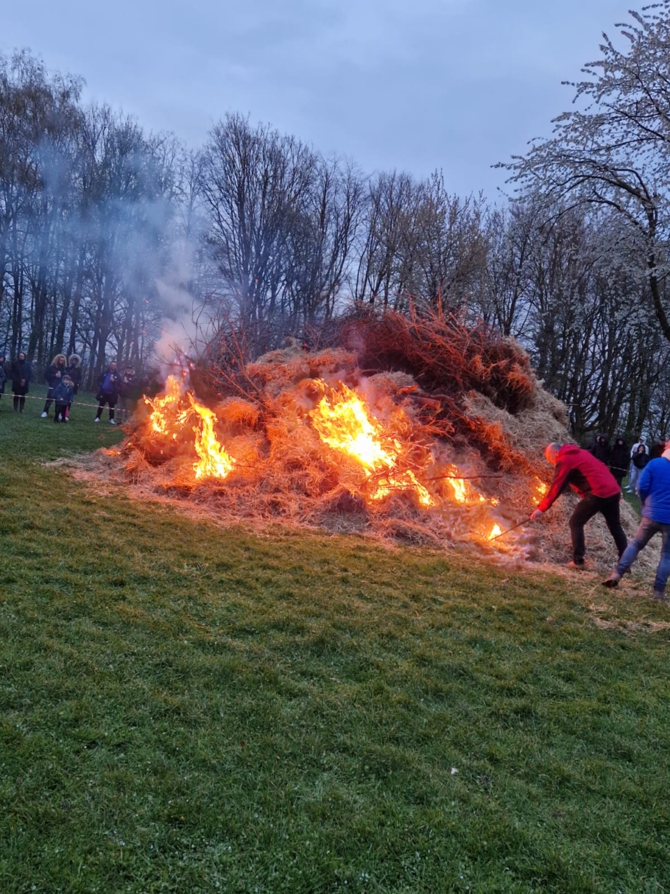 Osterfeuer in Paderborn